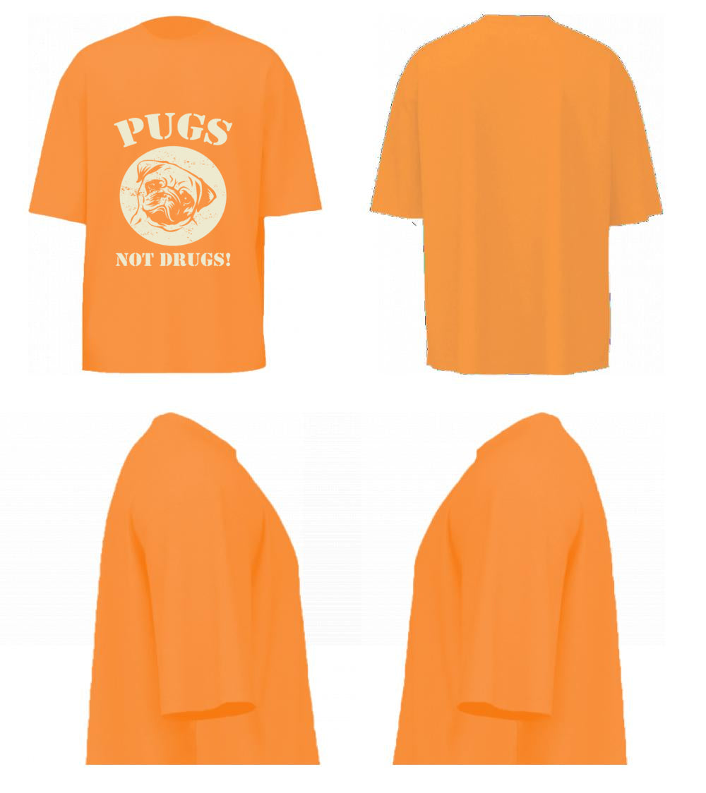 Pugs Not Drugs (Peach)