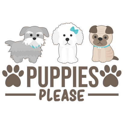 Puppies Please (Beige)