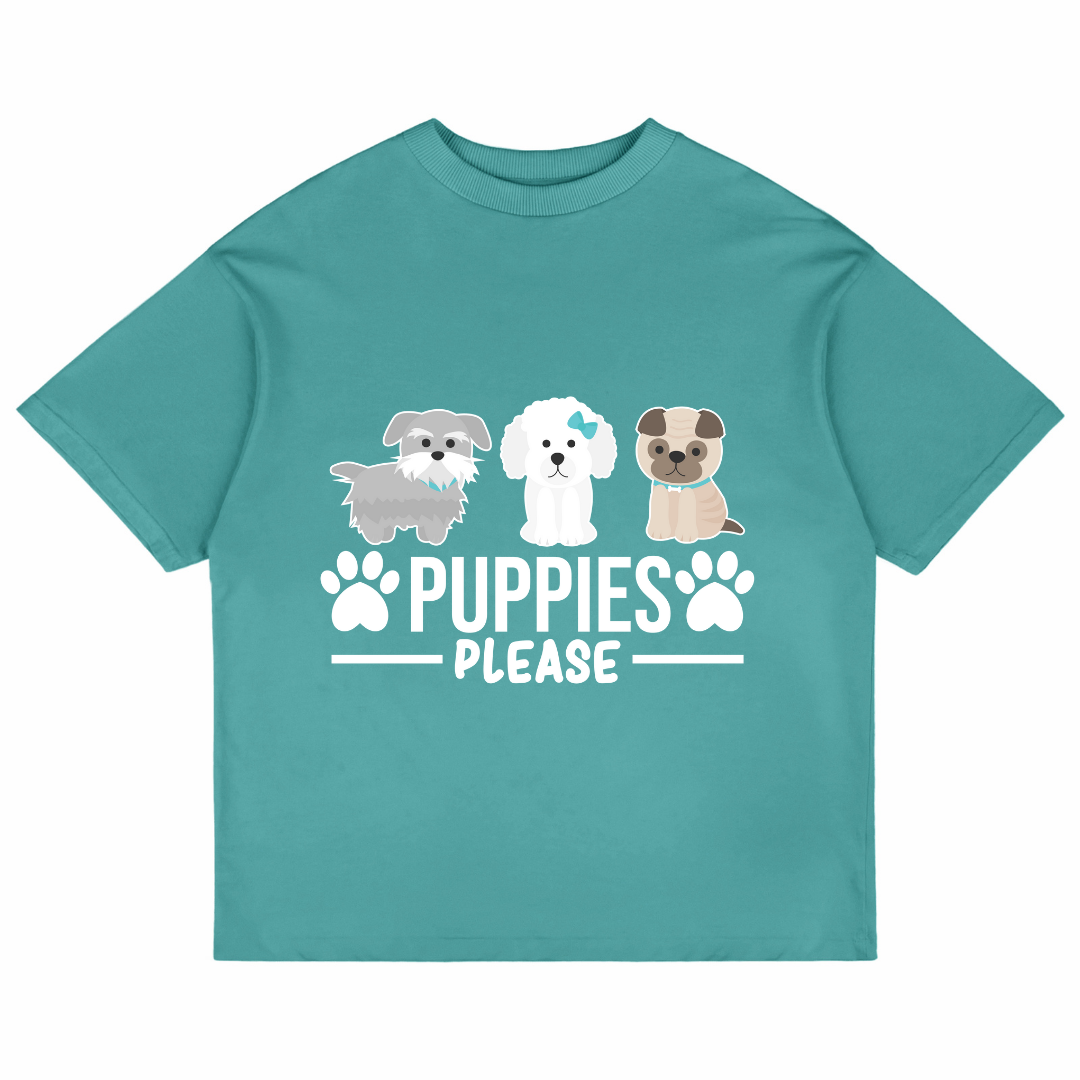 Puppies Please (Dusty Turquoise)