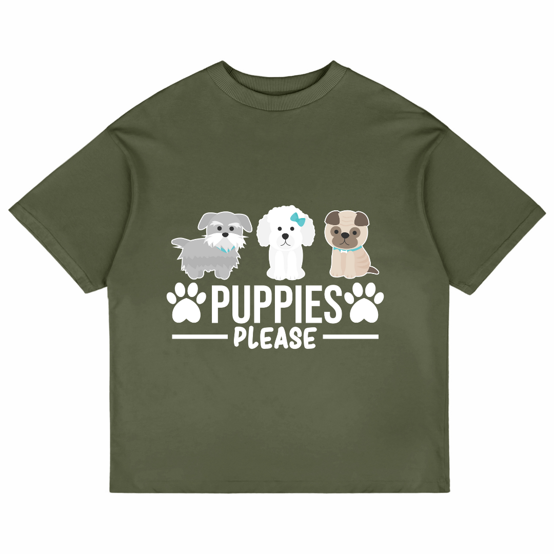 Puppies Please (Olive Green)
