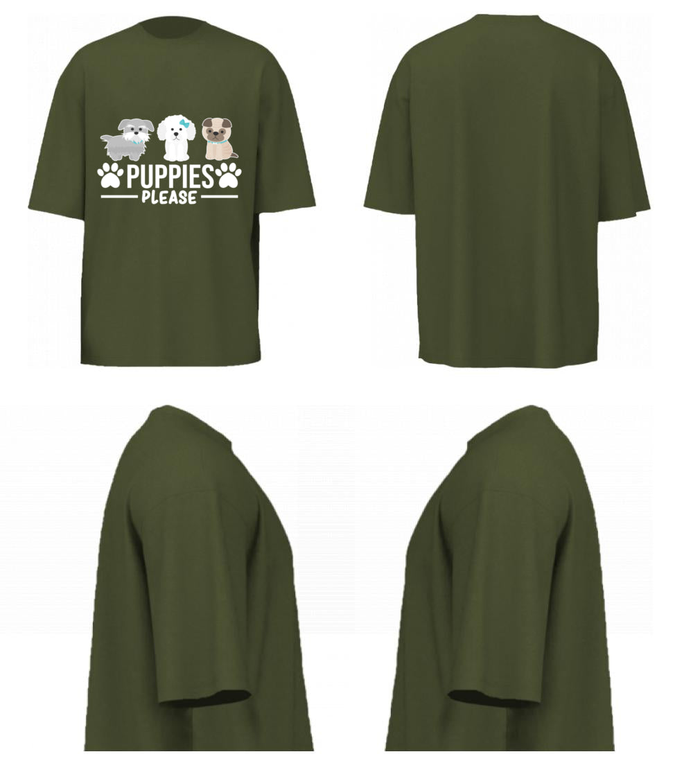Puppies Please (Olive Green)