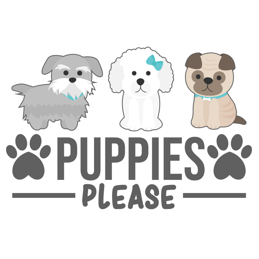 Puppies Please (White)