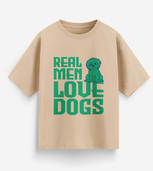 Real Men Love Dogs (Beige)