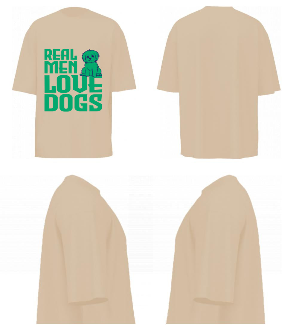 Real Men Love Dogs (Beige)