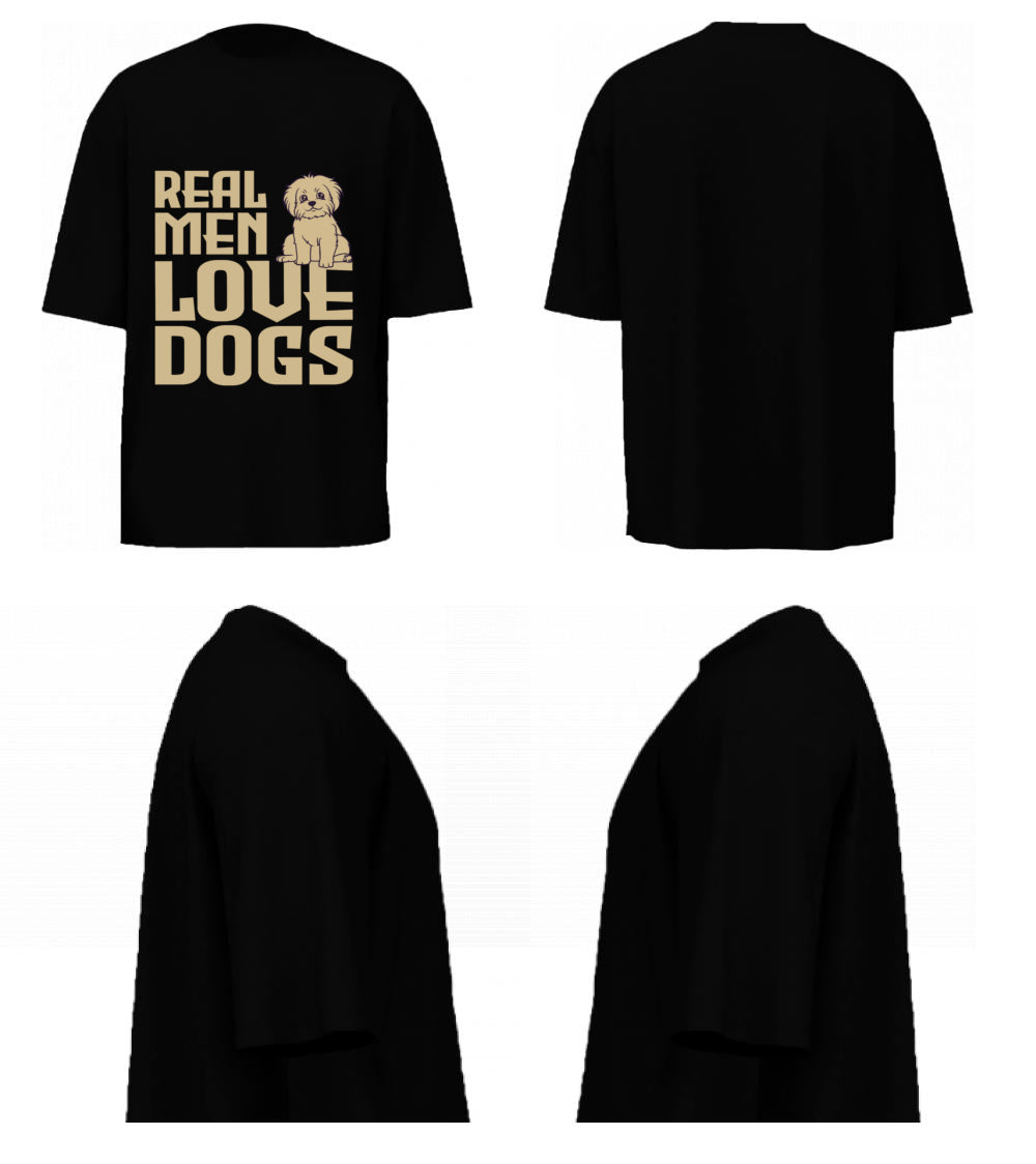 Real Men Love Dogs (Black)