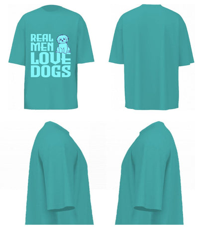 Real Men Love Dogs (Dusty Turquoise)