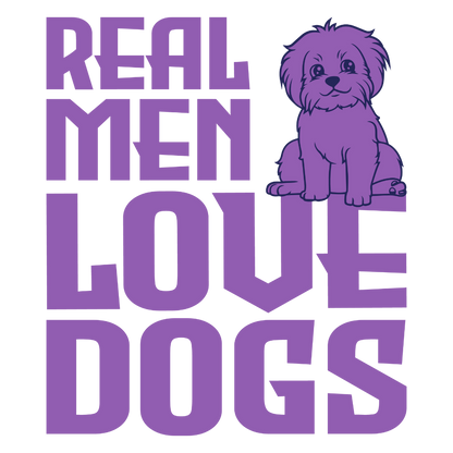 Real Men Love Dogs (Lavender)