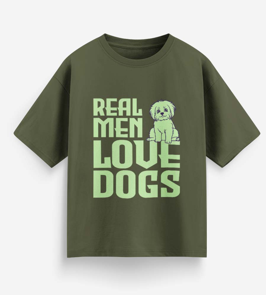 Real Men Love Dogs (Olive Green)