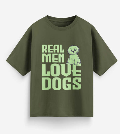 Real Men Love Dogs (Olive Green)