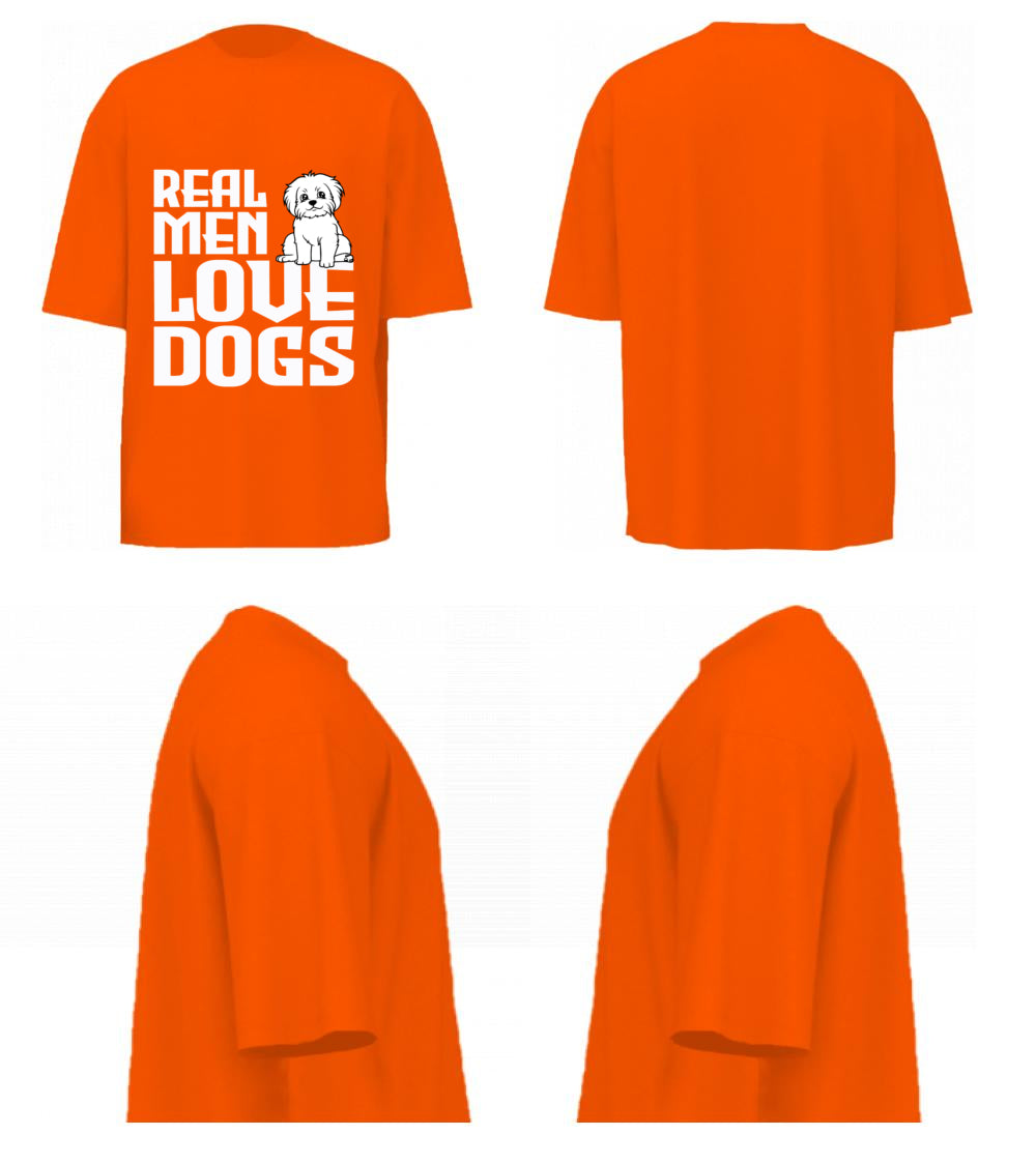Real Men Love Dogs (Orange)