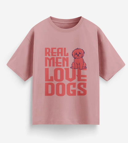 Real Men Love Dogs (Pastel Pink)