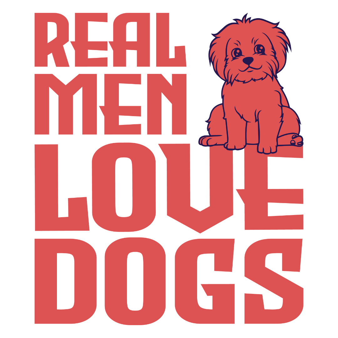 Real Men Love Dogs (Pastel Pink)