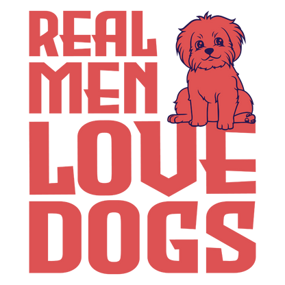 Real Men Love Dogs (Pastel Pink)