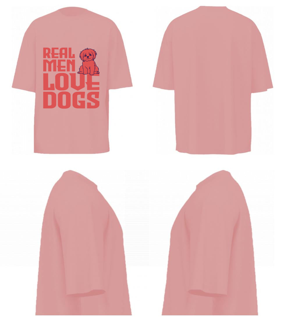 Real Men Love Dogs (Pastel Pink)
