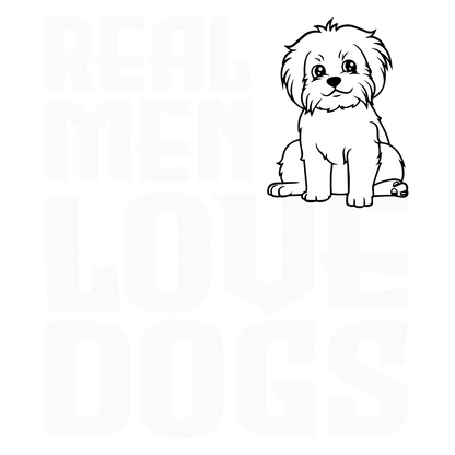 Real Men Love Dogs (Peach)