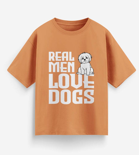 Real Men Love Dogs (Peach)