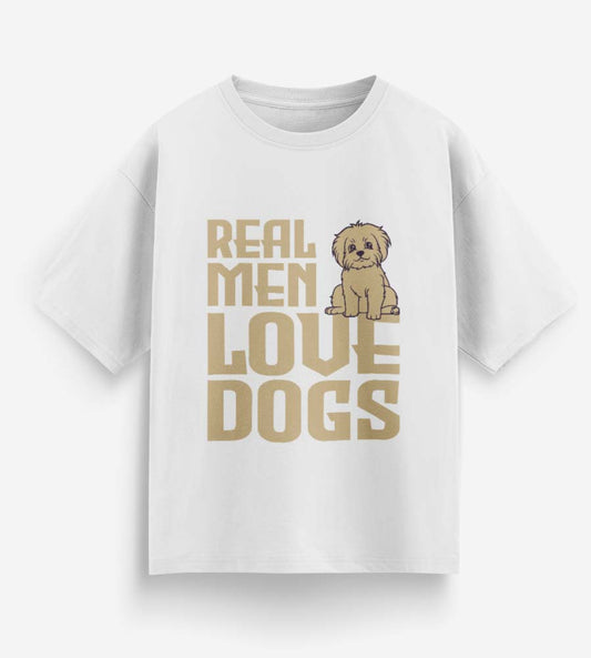 Real Men Love Dogs (White)