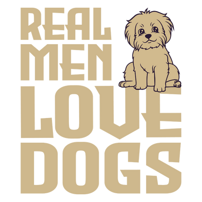 Real Men Love Dogs (White)
