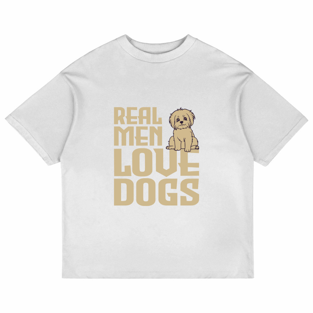 Real Men Love Dogs (White)