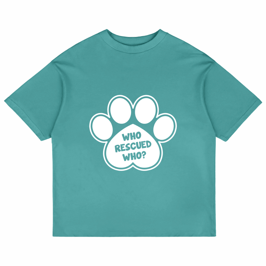 Who Rescued Who (Dusty Turquoise)
