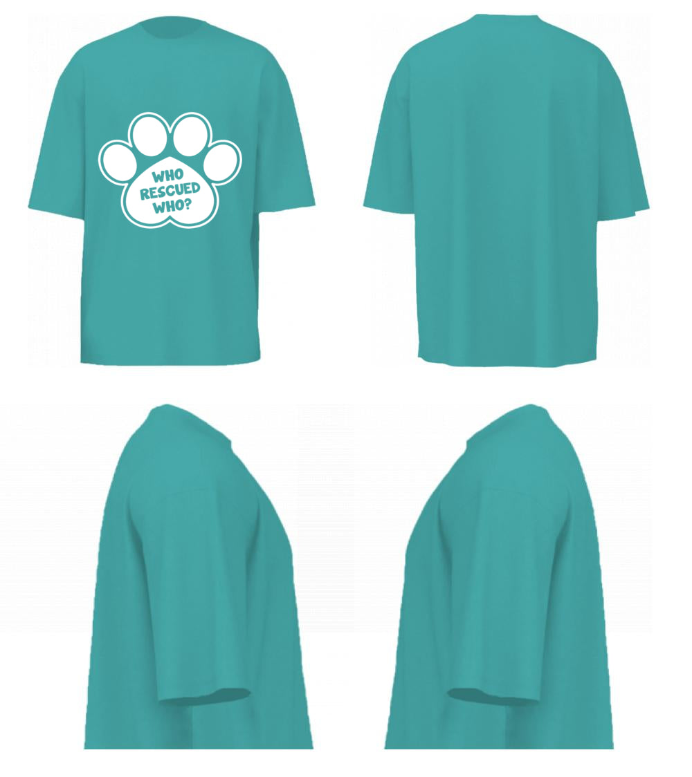 Who Rescued Who (Dusty Turquoise)