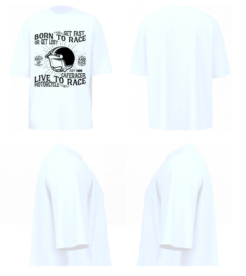Born To Race (White)