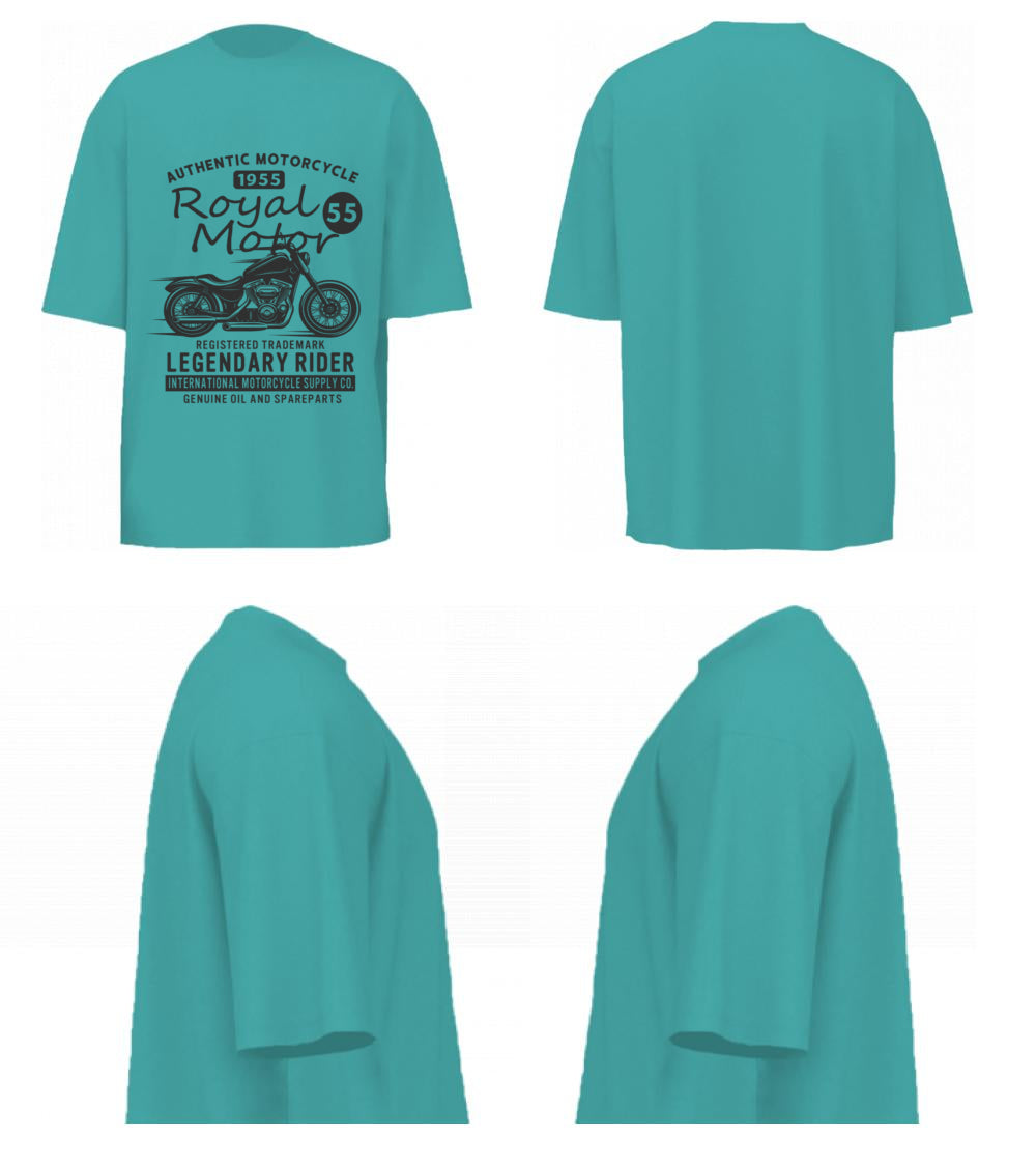 Authentic Motorcycle (Dusty Turquoise)