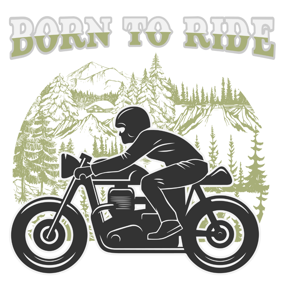 Born To Ride (Olive Green)