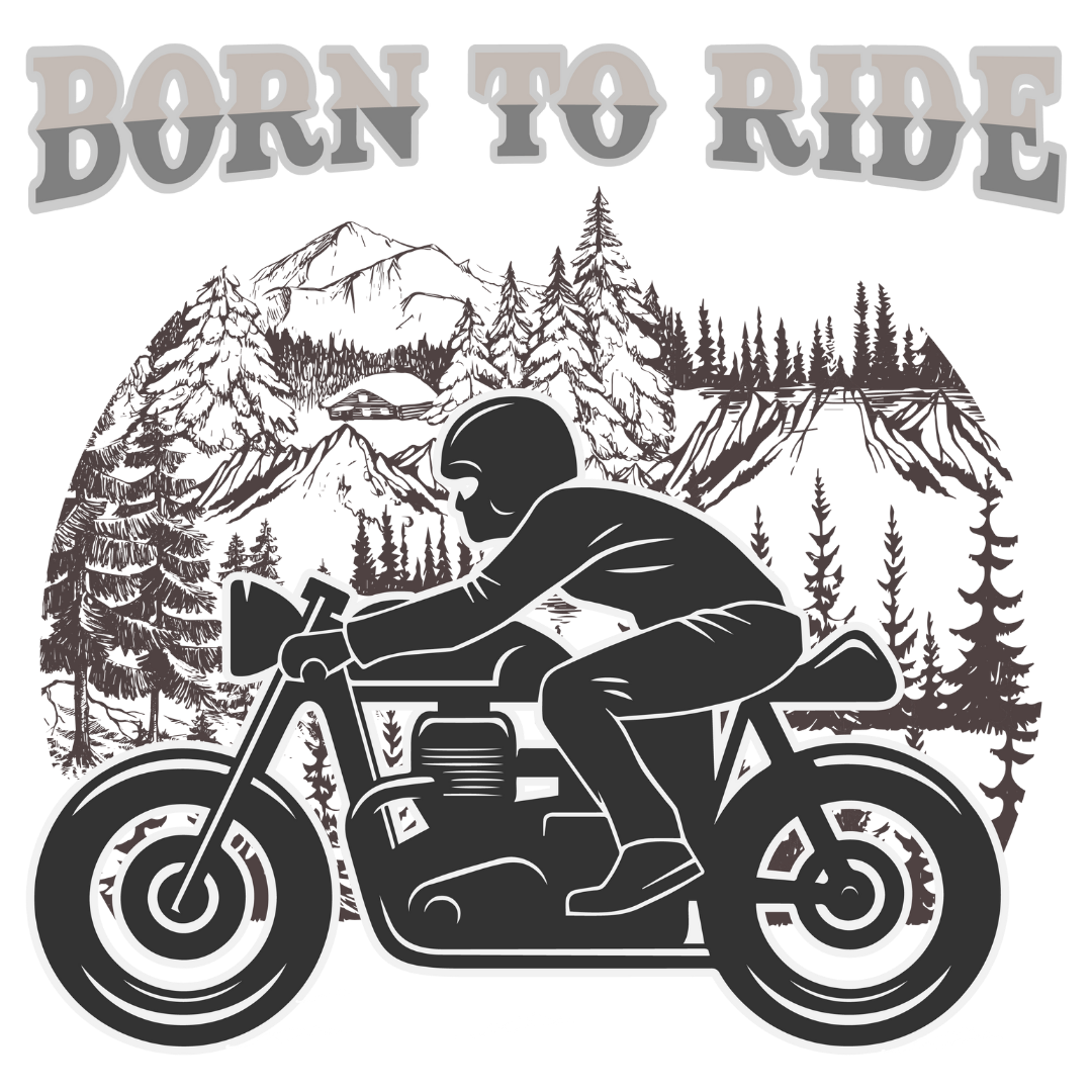 Born To Ride (White)