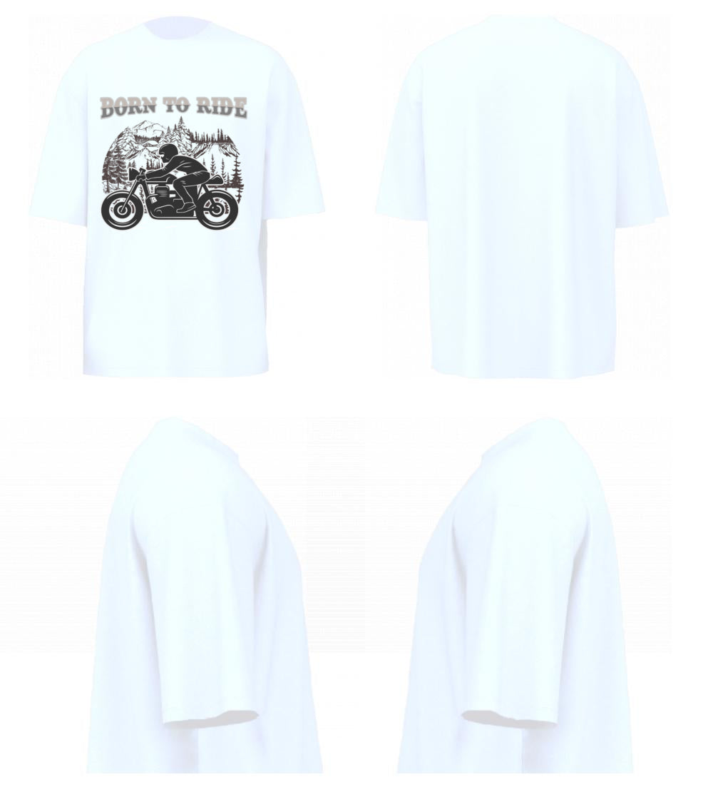 Born To Ride (White)