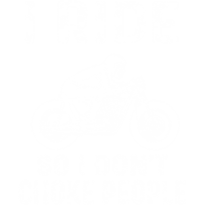 I Ride So I Don't Choke People (Black)