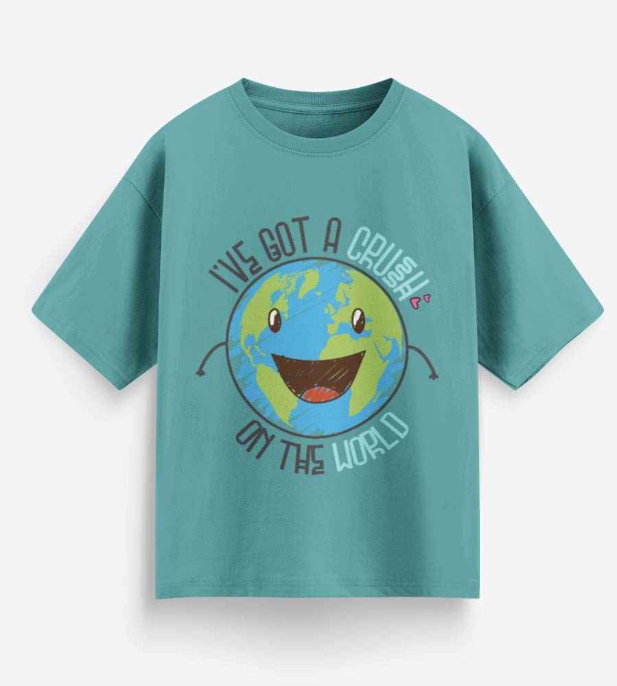 I've Got A Crush On The Earth (Dusty Turquoise)