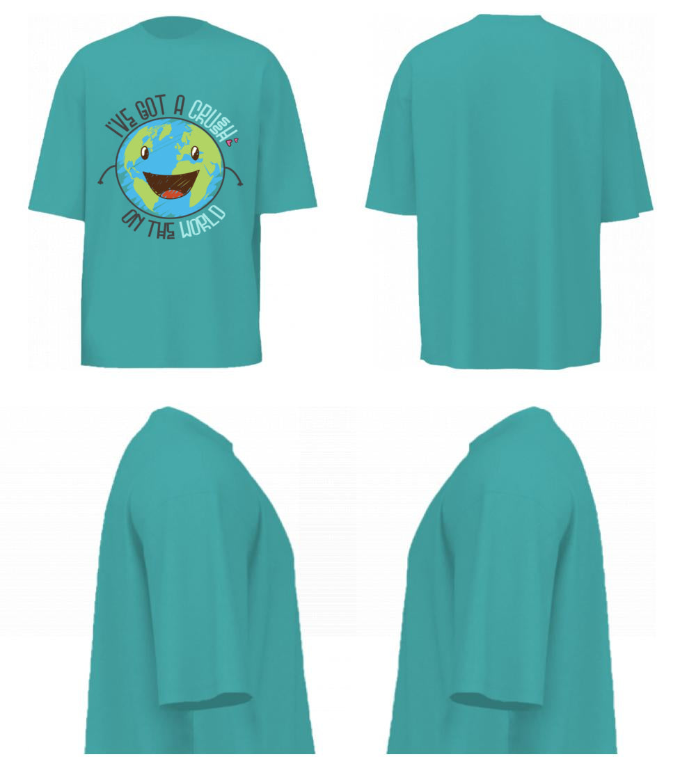 I've Got A Crush On The Earth (Dusty Turquoise)