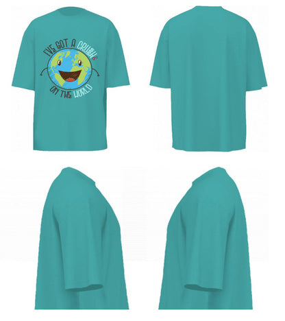 I've Got A Crush On The Earth (Dusty Turquoise)
