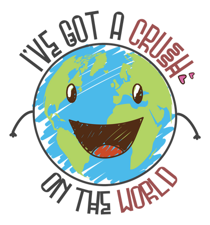 I've Got A Crush On The Earth (Pastel Pink)