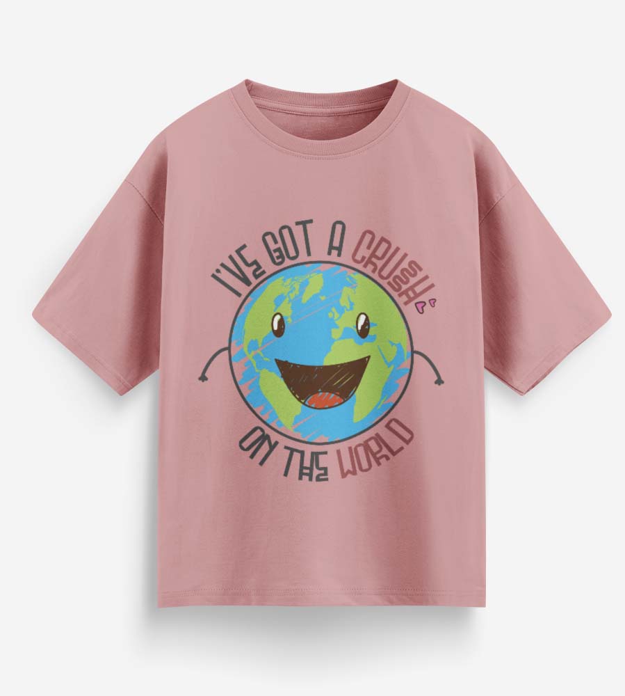 I've Got A Crush On The Earth (Pastel Pink)