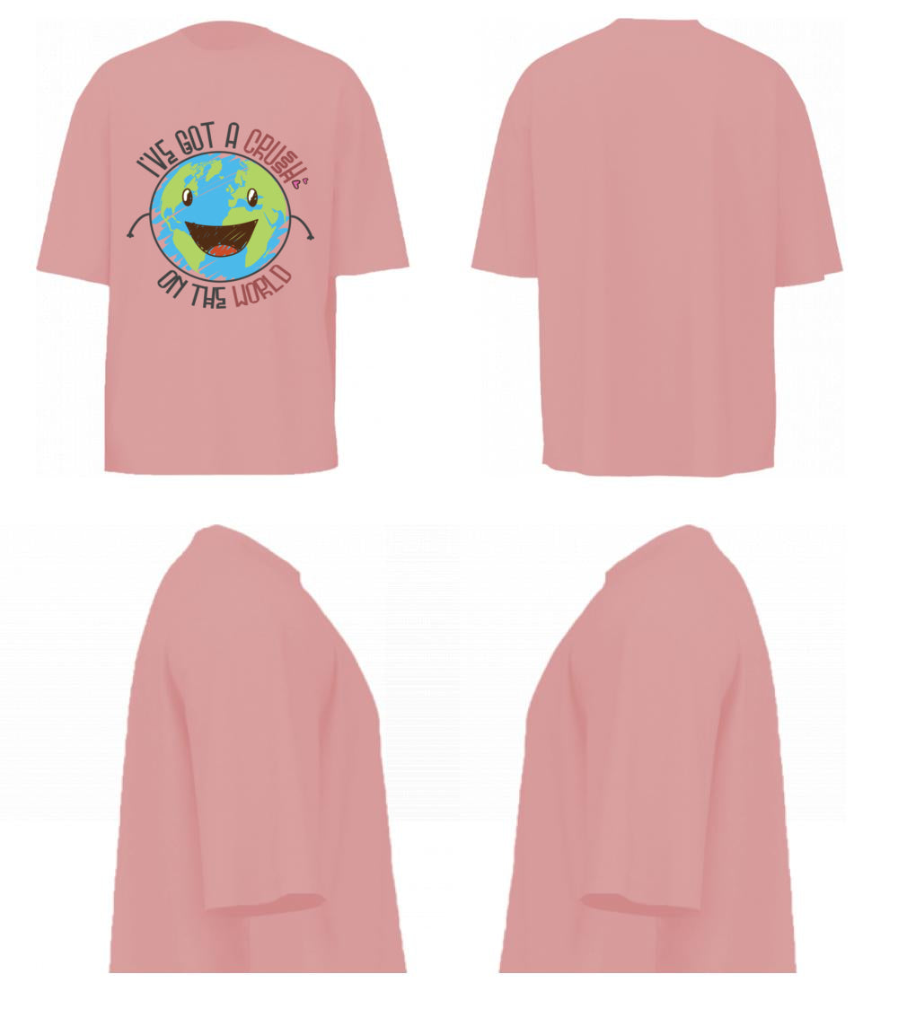 I've Got A Crush On The Earth (Pastel Pink)