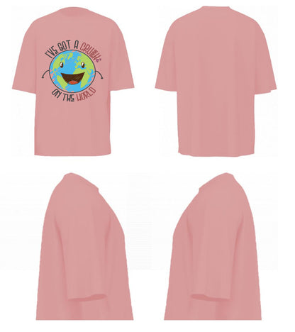 I've Got A Crush On The Earth (Pastel Pink)