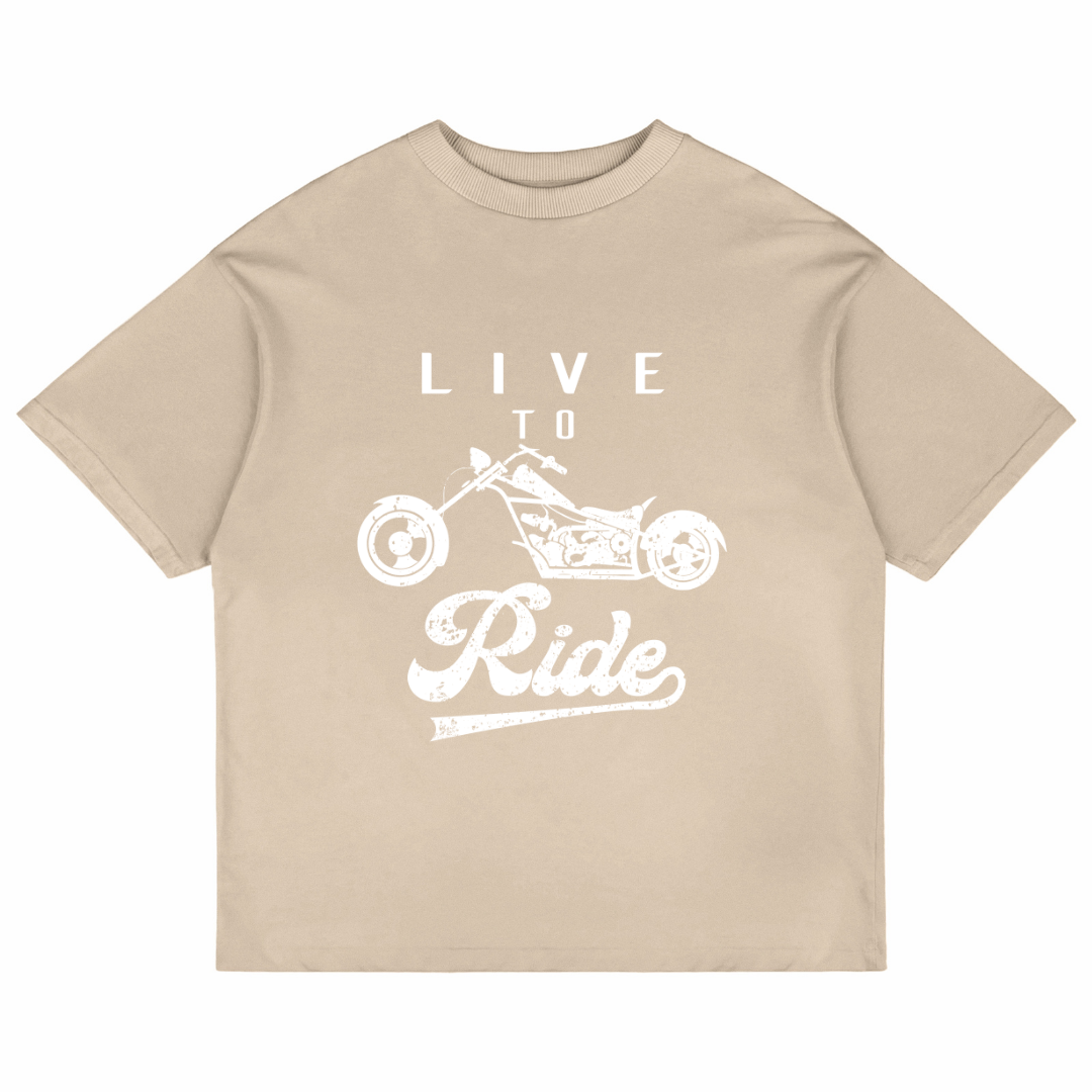 Live To Ride (Beige)