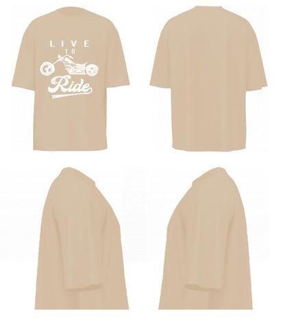 Live To Ride (Beige)