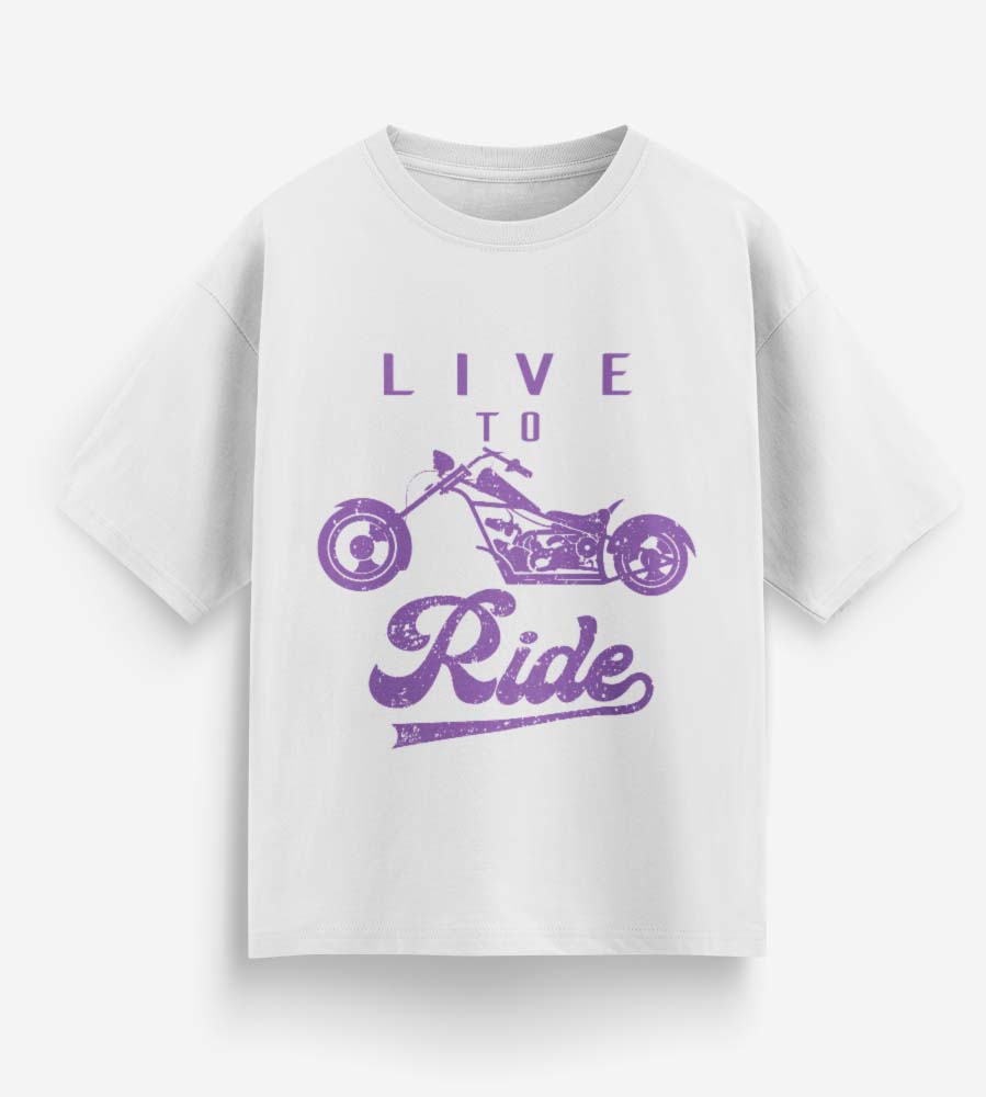 Live To Ride (White)