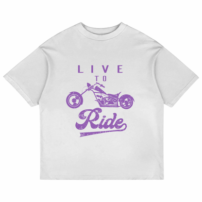 Live To Ride (White)