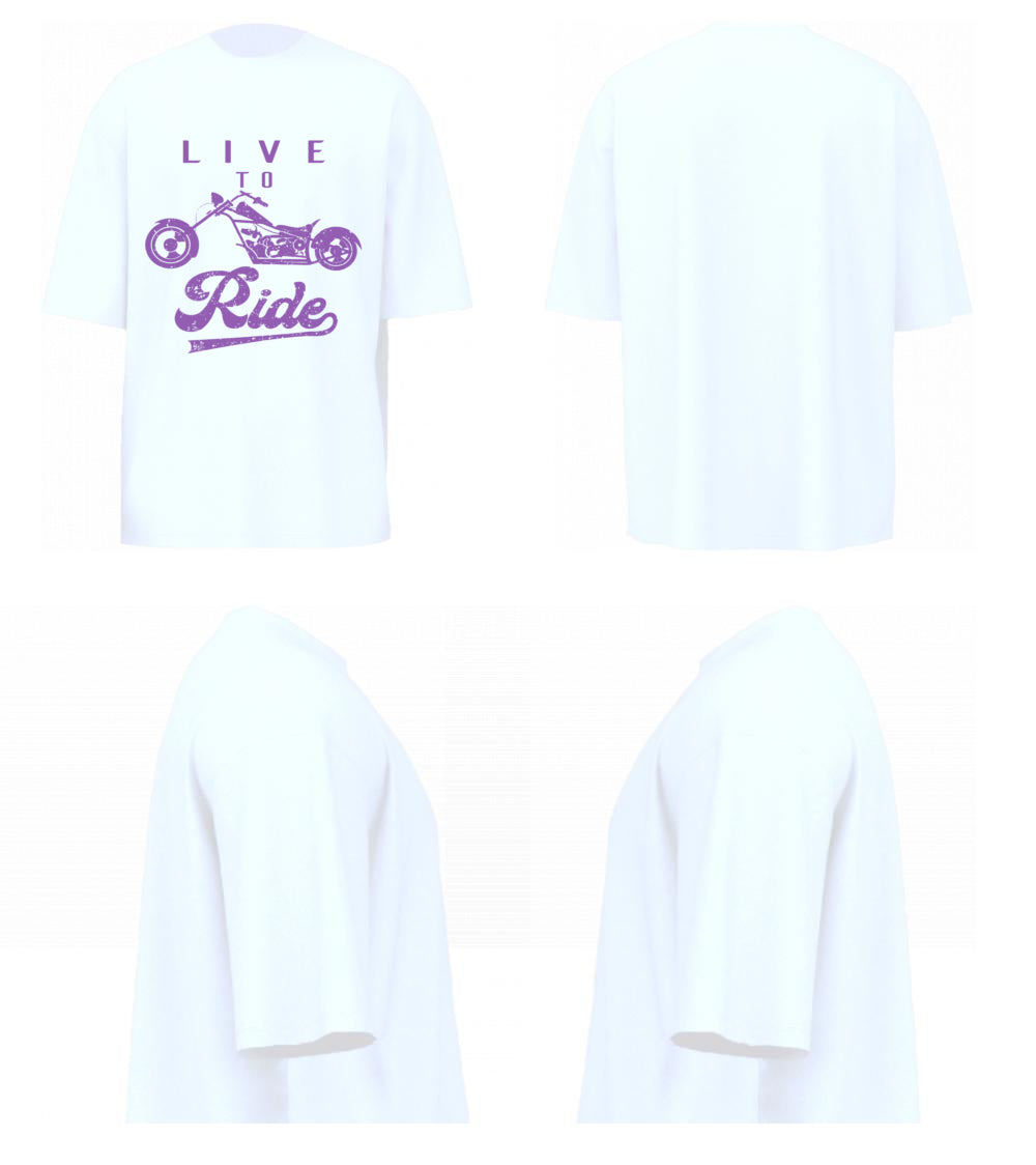 Live To Ride (White)
