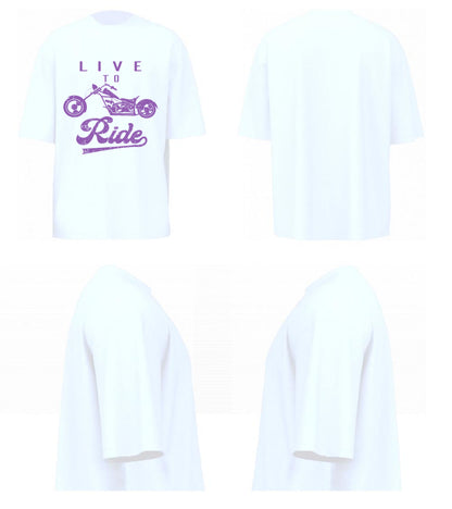 Live To Ride (White)