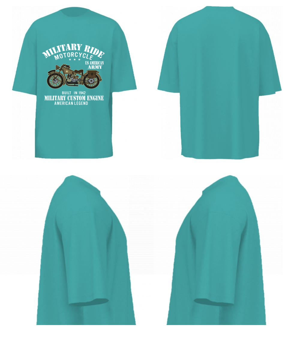 Military Ride (Dusty Turquoise)