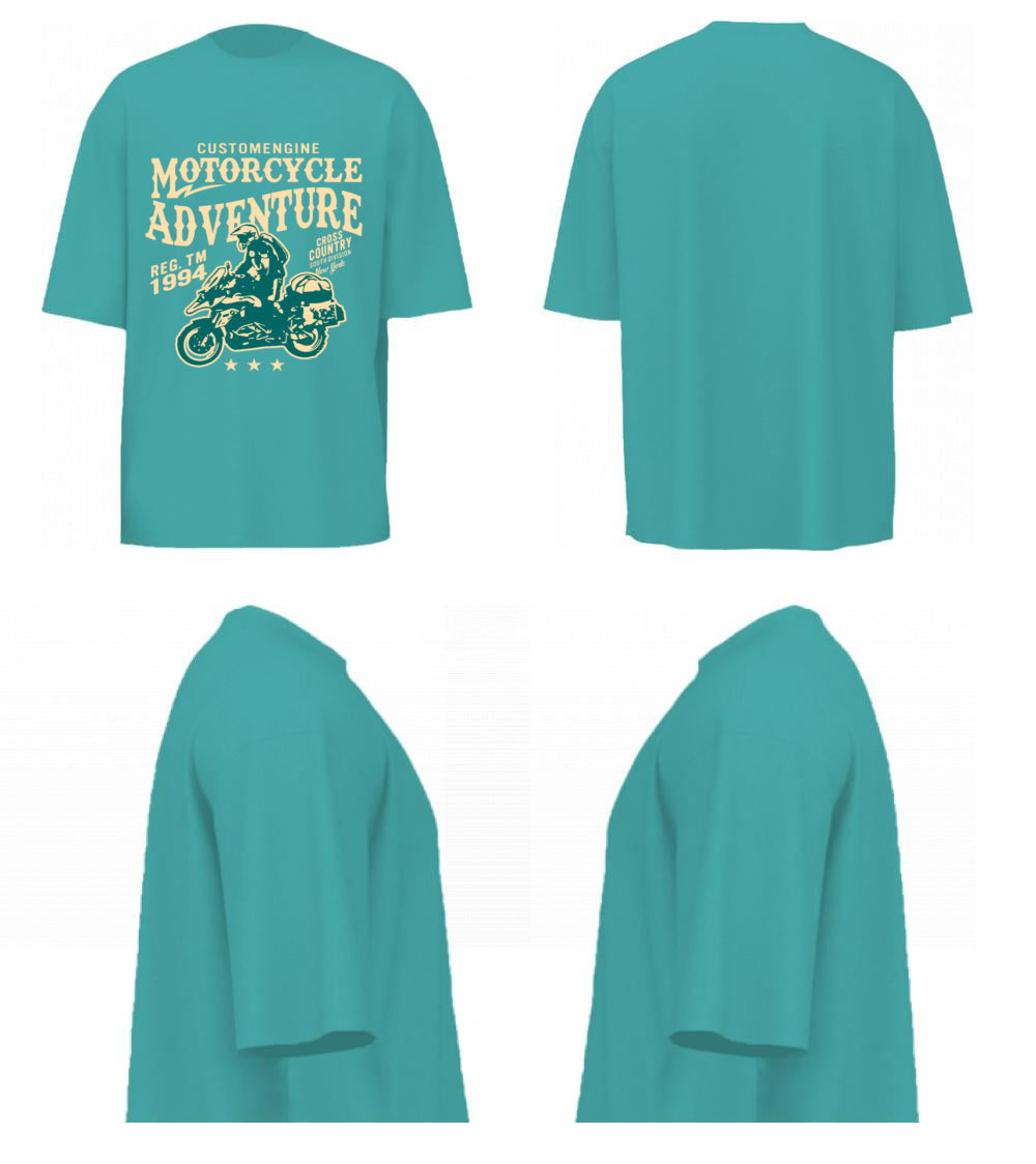 Motorcycle Adventure (Dusty Turquoise)