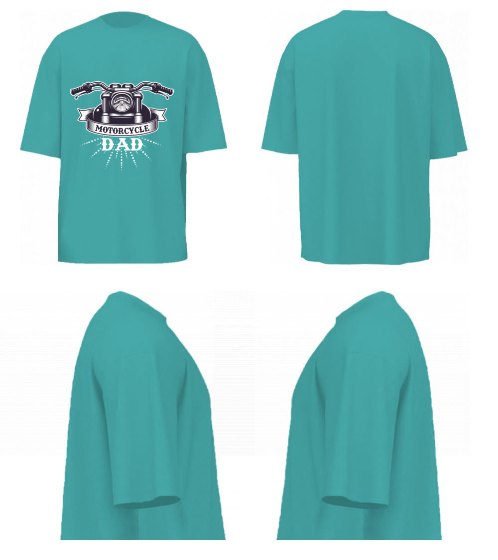 Motorcycle Dad (Dusty Turquoise)