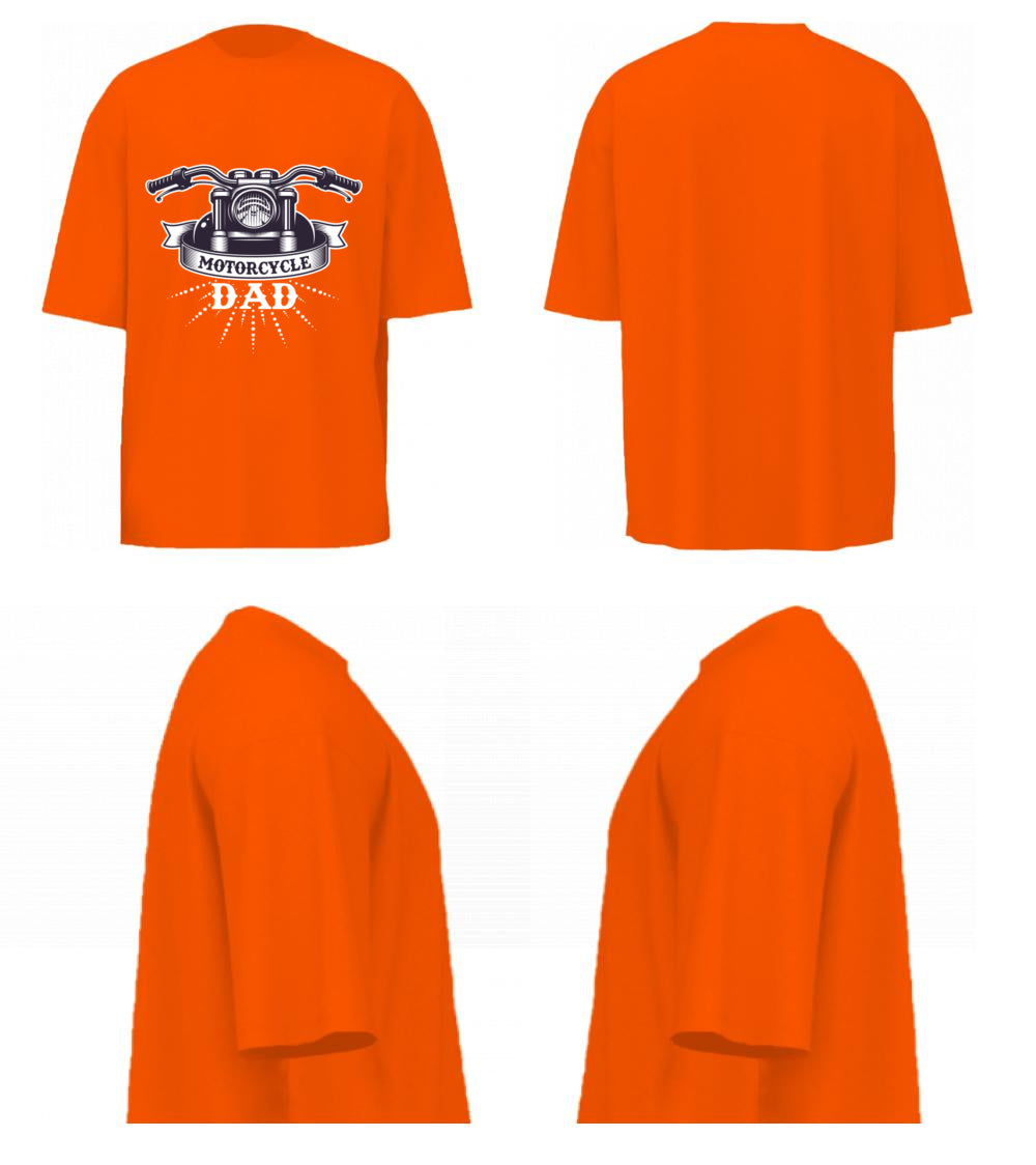 Motorcycle Dad (Orange)