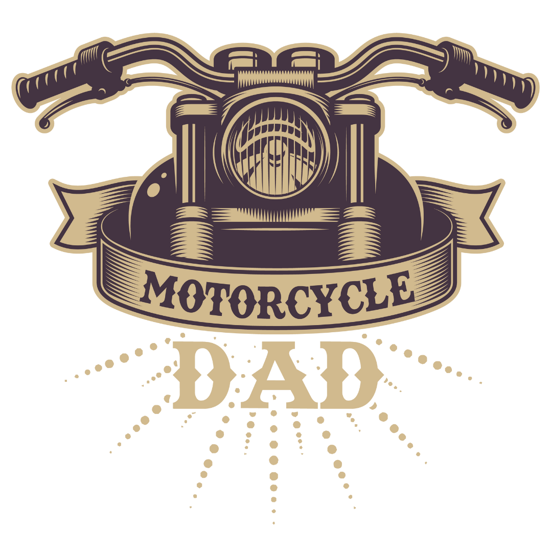 Motorcycle Dad (White)