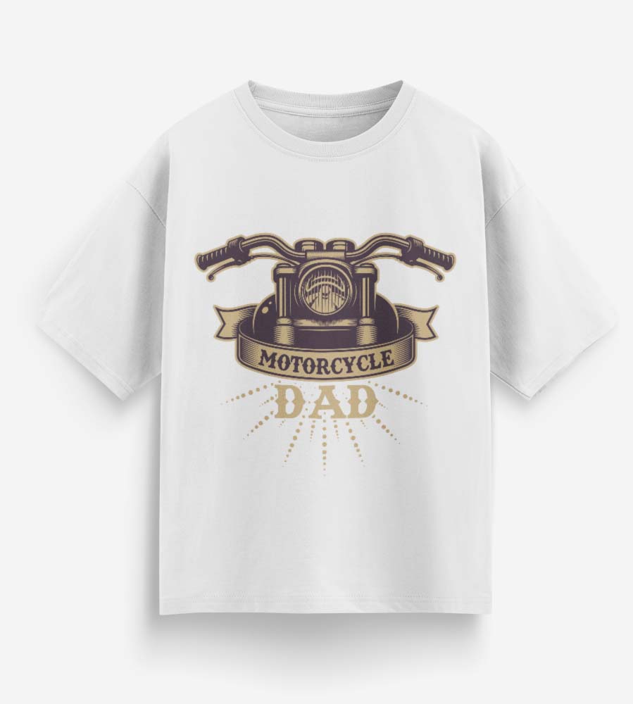 Motorcycle Dad (White)